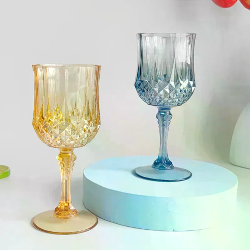 Plastic Champagne Flutes Acrylic Champagne Glasses Wine Cups Wedding Toasting Glasses for Birthday Wedding