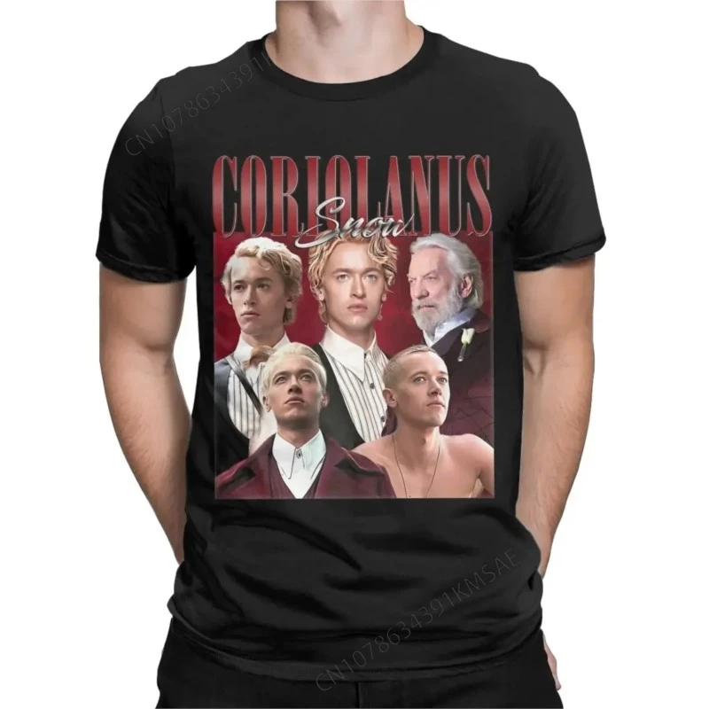 Men's Coriolanus Snow T Shirt Tom Blyth Pure Cotton Clothes Fashion Short Sleeve Crewneck Tee Shirt New Arrival T-Shirt