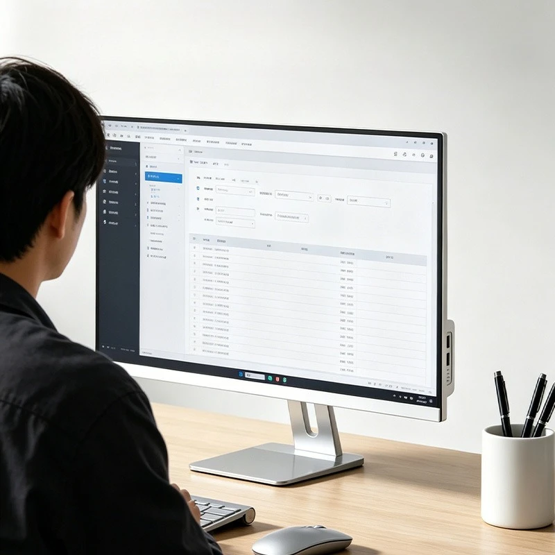 23.8/21 inch borderless computer all-in-one machine square base commercial education