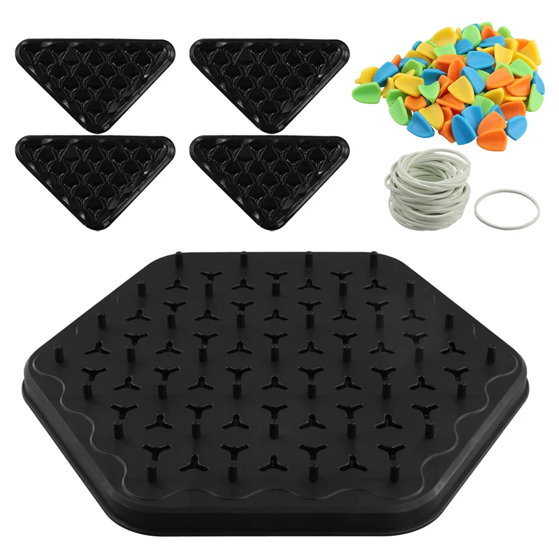 

Chain Triangle Chess Game Triggle Rubber Band Game Educational Interactive Game Battle Set For Family Party Gifts