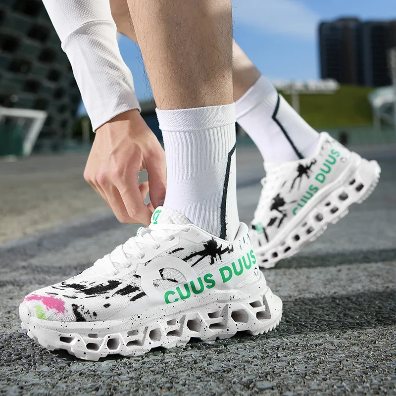 Men Sports Shoes Luxury Casual Sneakers Mesh Running Shoes Summer Lightweight Platform Fashion Basketball Walking Shoes for Men - view 3