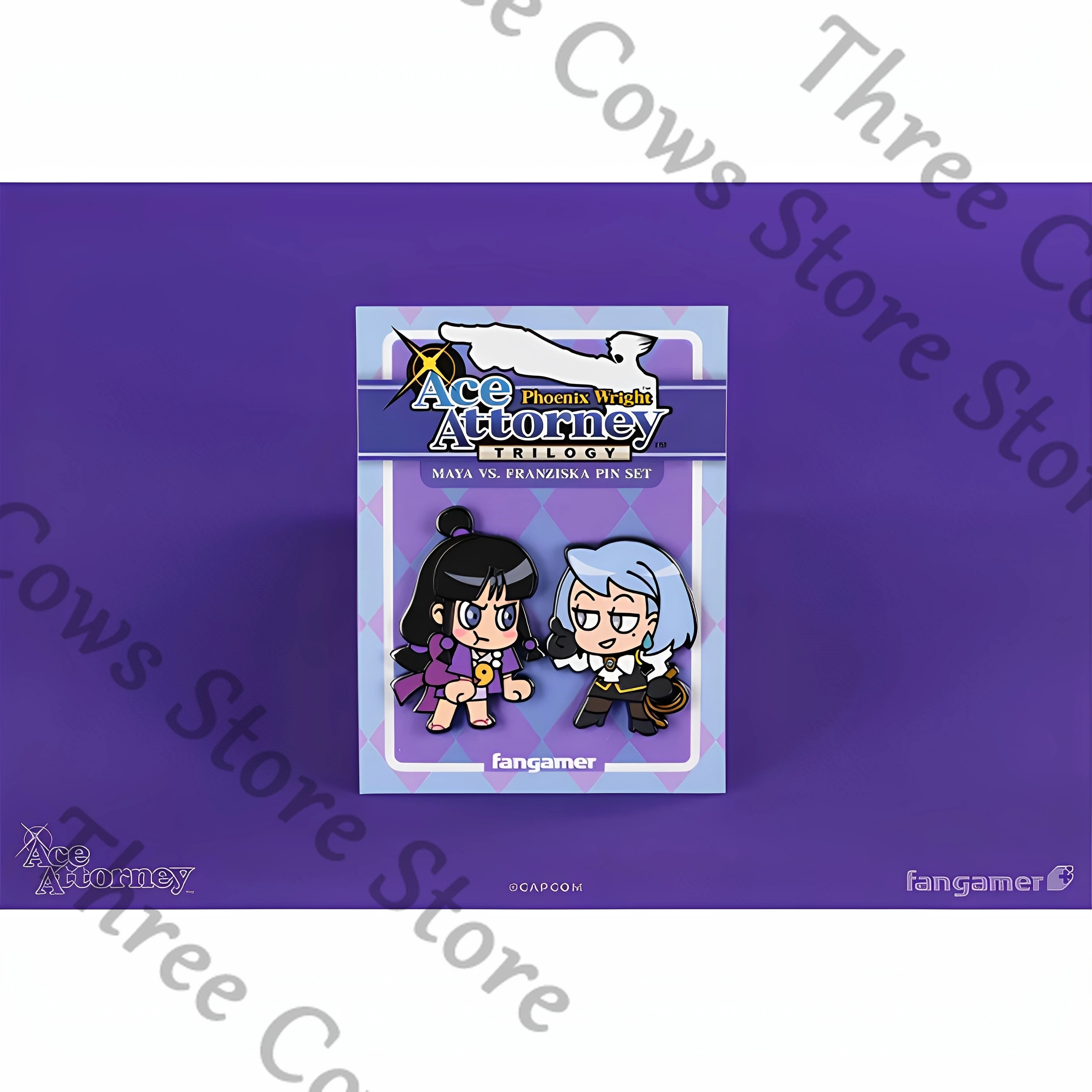 

Официальное аниме Ace Attorney Maya Fey Franziska Von Karma, эмалированная брошь для косплея, аксессуар, значок, орнамент, эмблема, подарок