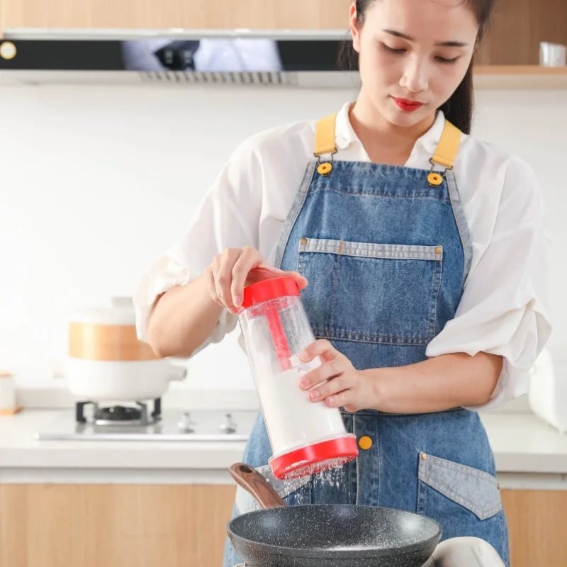 

Plastic Flour Mixing Cup, Handheld Rotating Flour Sieve, Sugar Powder Sieve, Baking Tool, New Type