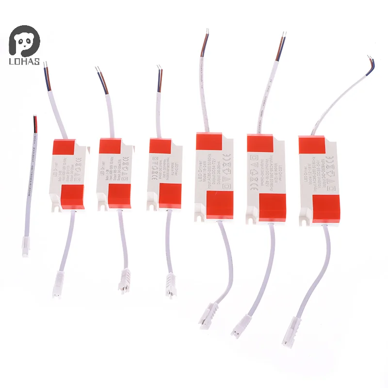 LED Lights DIY Panel LED Driver Transformer 3W 5W 7W 12W 18W 24W 260mA Power Supply Constant Current Adapt 12v 24v