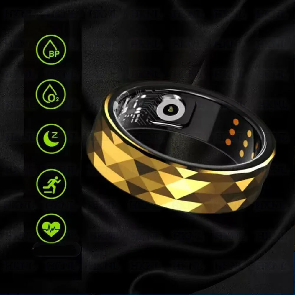 

2025 Smart Ring Men Women Heart Rate Blood Oxygen Sleep Health Monitor Sport Activity Fitness Calorie Counting Tracker Ring IP68