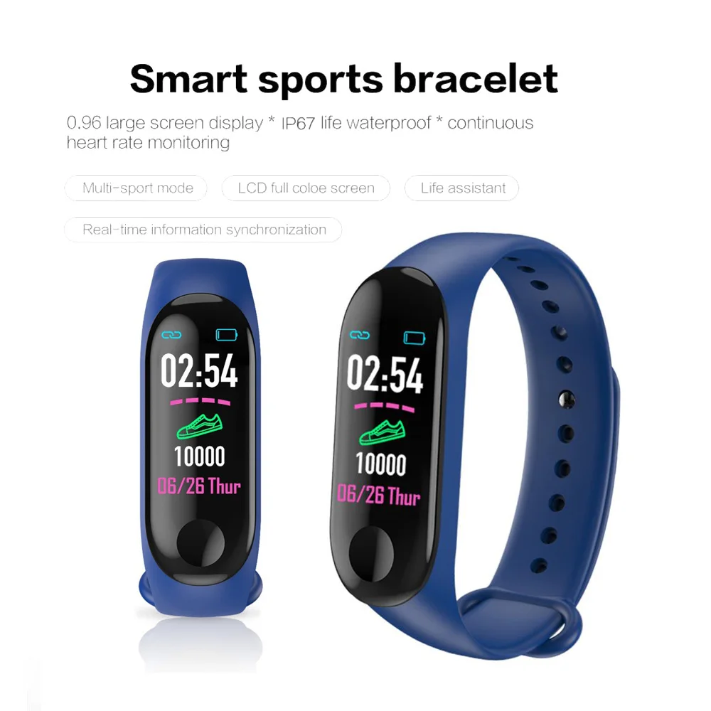 Monitor della pressione sanguigna Fitness Smart Watch Fitness Tracker con cardiofrequenzimetro Monitor del sonno contapassi contapassi braccialetto