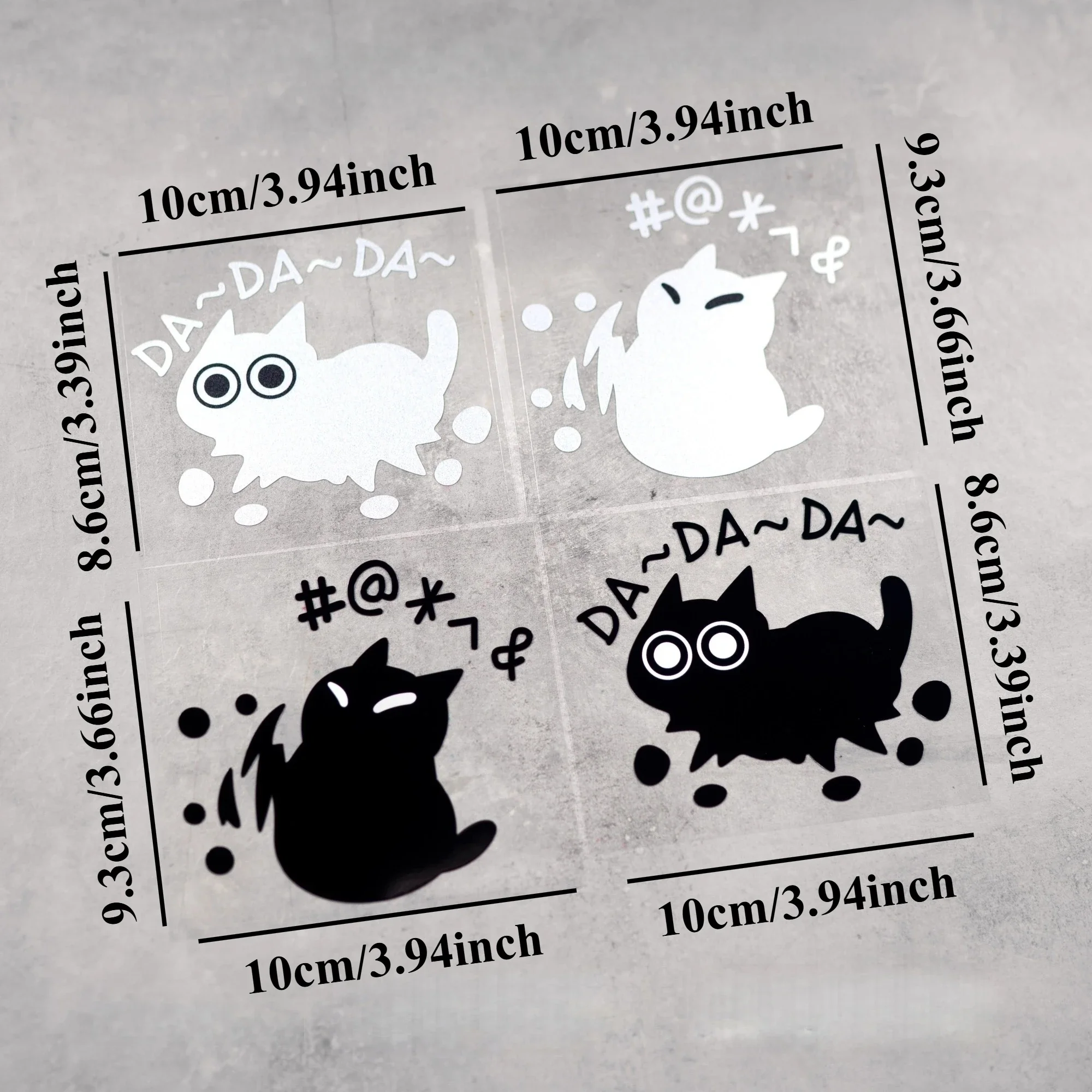 1PC Cute Cat Waterproof Vinyl Stickers For Motorcycle Fairing Car Window Phone Case Mirror