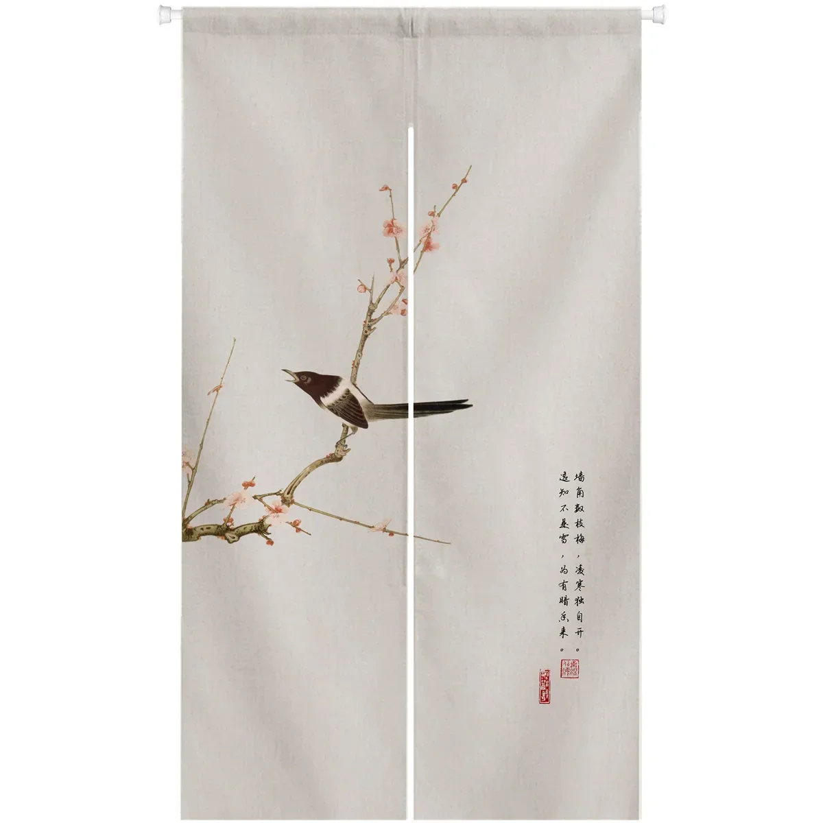 Chinese Bird Door Curtain Japanese Noren Door Curtain Room Partition Kitchen Decoration Hanging Curtains