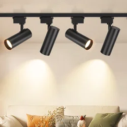 Led Track Light Stepless Dimming Rails Spot Led Track lighting Wall Lamp Spotlight Fixture For Clothing Shop Living Room Home