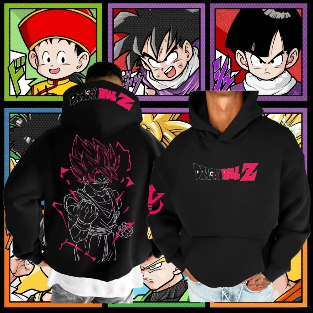 

Новая японская толстовка с принтом Dragon Ball Goku унисекс в стиле аниме, мужской модный пуловер, высококачественный осенне-зимний спортивный свитер