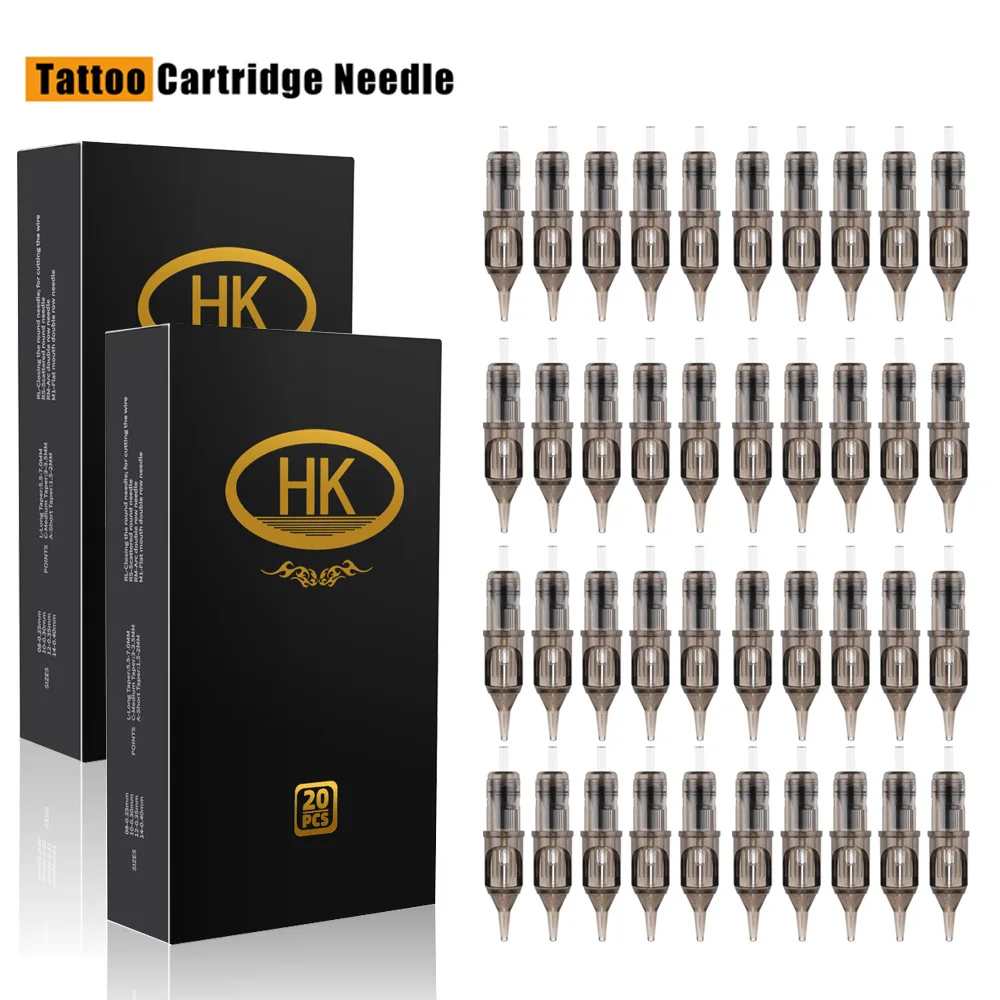 

20/40Pcs Tattoo Cartridges 1203RL 1205RL Disposable Needles Bugpin #12 3 5 Round Liner Sizer Tattoo accessories