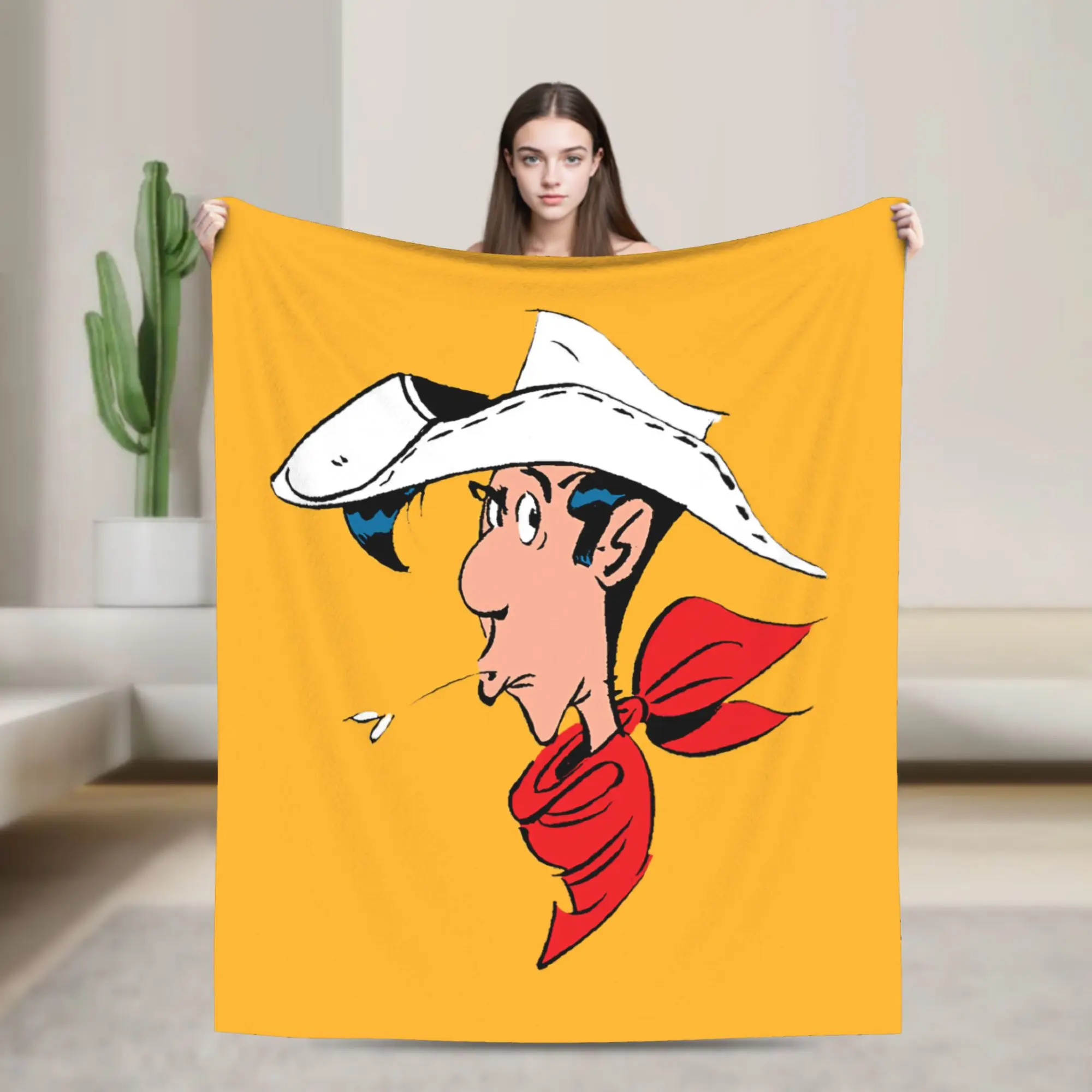 لاكي لوك بطانية الصوف ربيع الخريف الكرتون متعددة الوظائف لينة رمي البطانيات ل أريكة السفر البساط قطعة #1