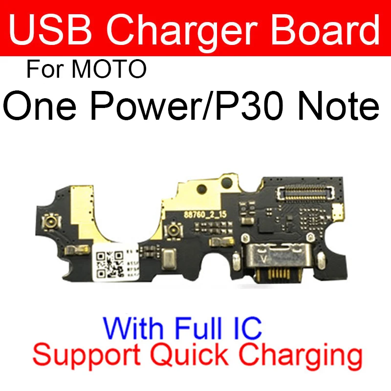 USB Charging Dock Board For Motorola Moto One Power One Action One Vision One Fusion Plus One Macro One Hyper USB Charger Board