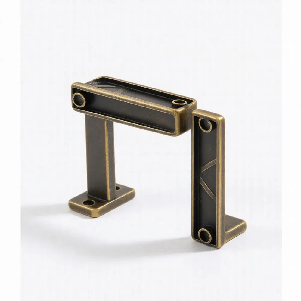 Antique Bronze Alloy Box Hasp Latch For Jingmao Cabinet Drawer Decorative Metal Lock Vintage Style Wood Furniture