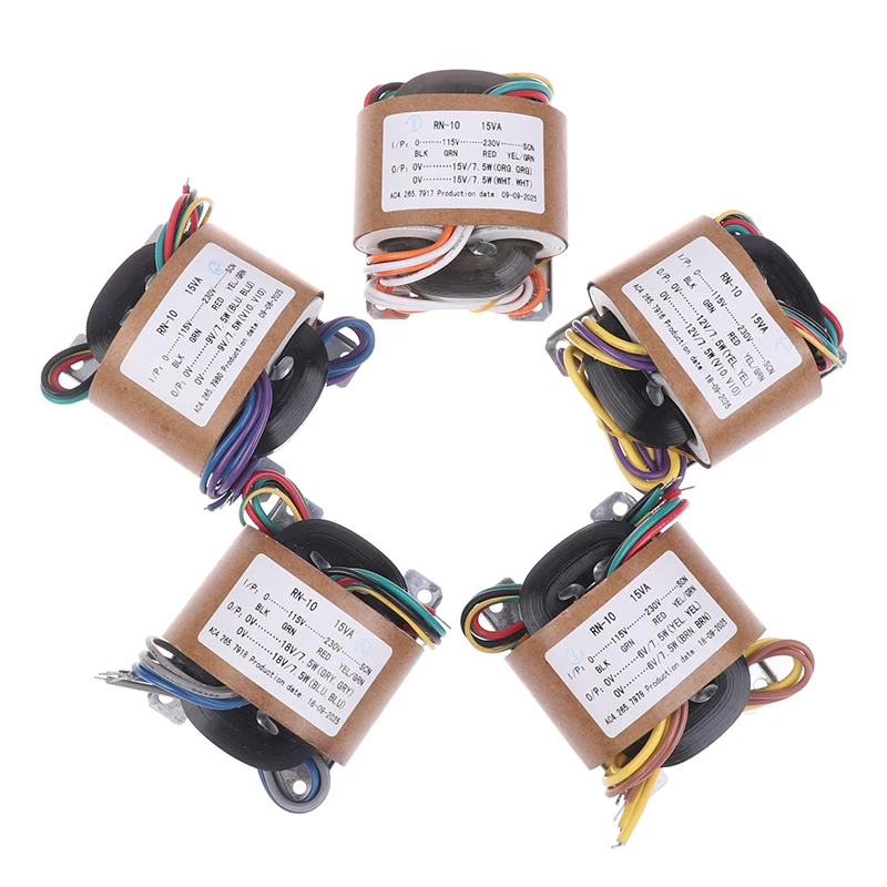 R Core Transformer 10W R10 Dual 9V 12V 15V 18V 230V To 2X9V Copper Custom 115V Shield Pre-Decode Board Power Supply