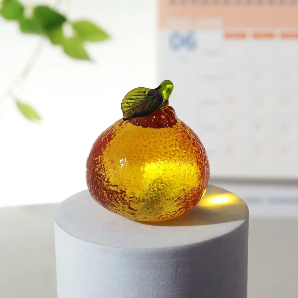 European-style Cute Crystal Fruit Figurine Handmade Cartoon Simulation Banana Ornaments Mini Desktop Fruit Ornaments Living Room