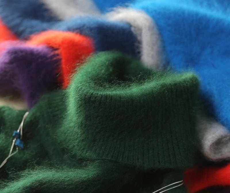 

Осень и зима, новый норковый свитер, женский пуловер с высоким воротом, утолщенный вязаный свитер большого размера, кашемировый свитер с тонкой подошвой