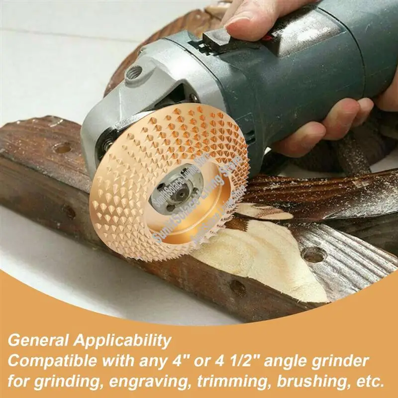 

Набор дисков для резьбы по дереву для угловой шлифовальной машины 4 дюйма или 4 1/2 дюйма с гаечным ключом, насадки для шлифовального диска для деревообработки-A45M