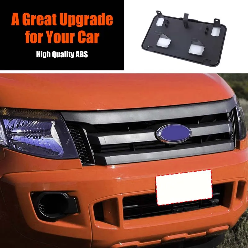 

Front License Plate Frame Holder Registration Plate Bracket Car Accessories For Ford Ranger 2008-2011 Suit The American Version
