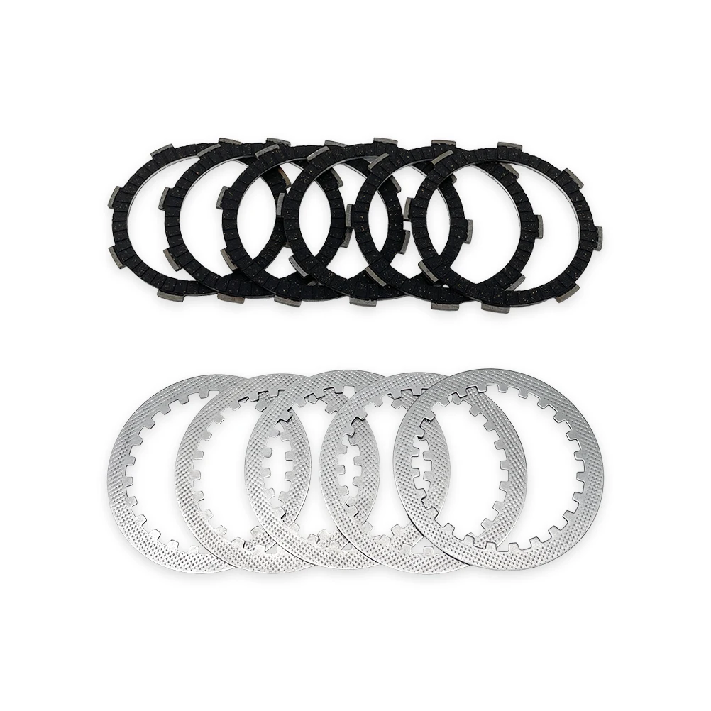 Zestaw tarcz sprzęgła (stalowych i tarcz ciernych) OTOM do silników ZONGSHEN CBS300 NB300 ZS174MN-3 ZS174MN-5, akcesoria motocyklowe. (Friction Plate 6 Pcs) — Zdjęcie 2 z 2