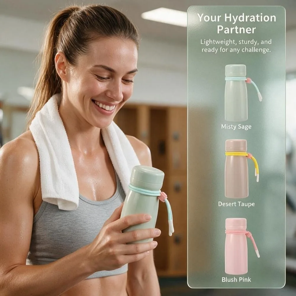 Stainless Steel Insulated Water Bottle Compact Portable Thermos Cup Removable Cute Mini Insulated Cup Commute