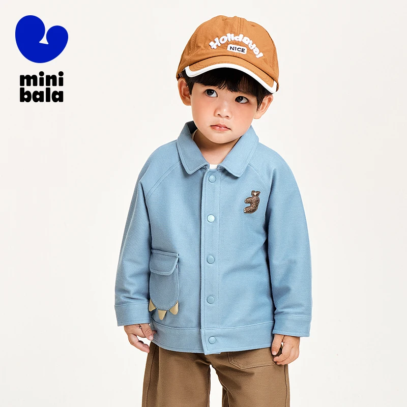 Mini Bala Jackets Boys and Girls Denim Jackets 2024 New Arrival High-Elasticity Comfortable Fashionable Children Casual Wear