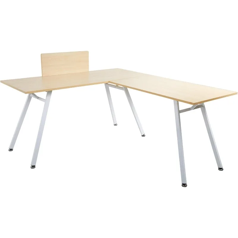 

Corner Computer Desk, 67"x 59" Large L Shaped Desk PC Laptop Study Writing Table Workstation Gaming Table, Wood Metal Home Offic