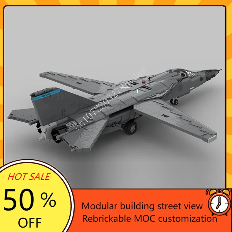 2219PCS MOC 사용자 정의 퍼즐 1:35 스케일 F-111F Aardvark 모델 DIY 조립 항공기 교육 어린이 생일 장난감 크리스마스 선물