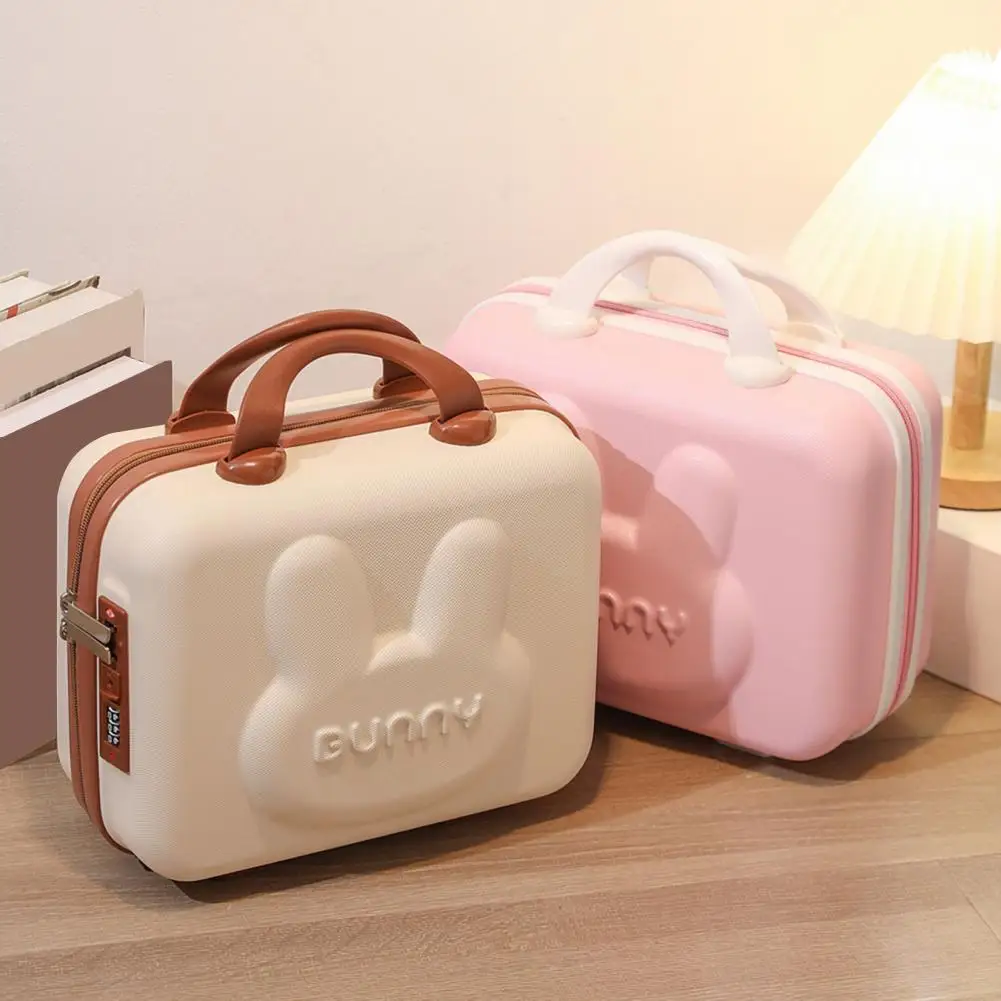 Cosmetic Code Case Heavy Duty Cosmetic Luggage Combination Lock Travel Wash Bag Cosmetic Organizer Suitcase Storage