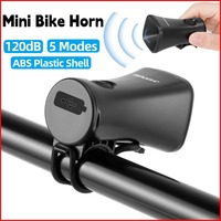 Bicycle Electronic Horn Loud Warning Sound Warning Safety Bell 120dB for Mountain Bike Cycling Scooter Handlebar Alarm Ring Bell