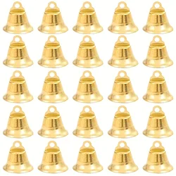 50pcs/set Christmas Tree Jingle Bell Ornament Home Christmas Decoration DIY Gold Bell Pendant Accessory Gift