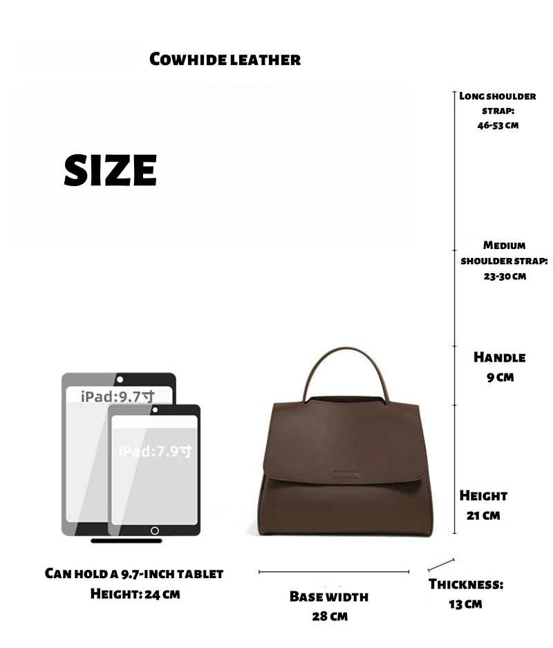 Large-capacity Shoulder Bag Leather Commuter Tote Bag Small Women's Bag Crossbody Bag Comfortable Soft