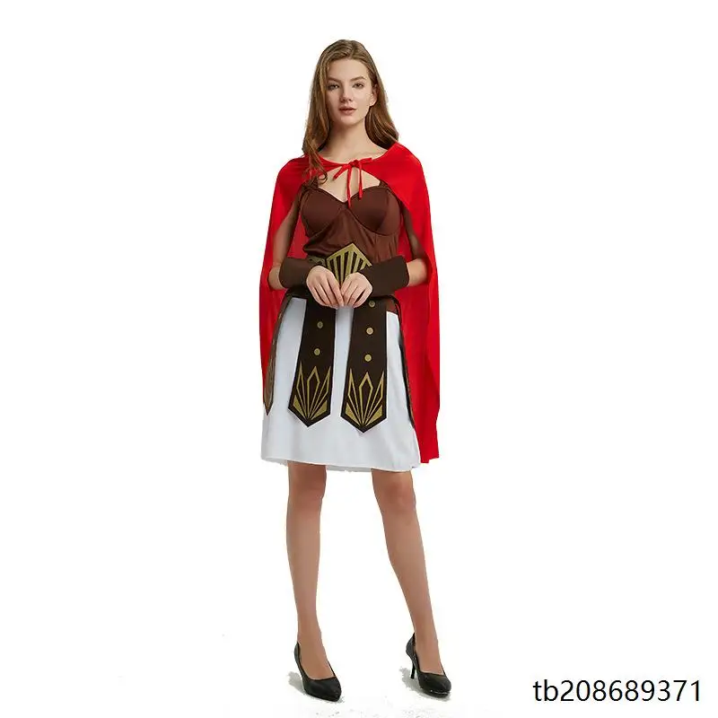 loween Cosplay Kids Parent Child Clothes Ancient Roman Warrior Sword Sparta Fem Warrior Outfit Traditional Chinese Stag...