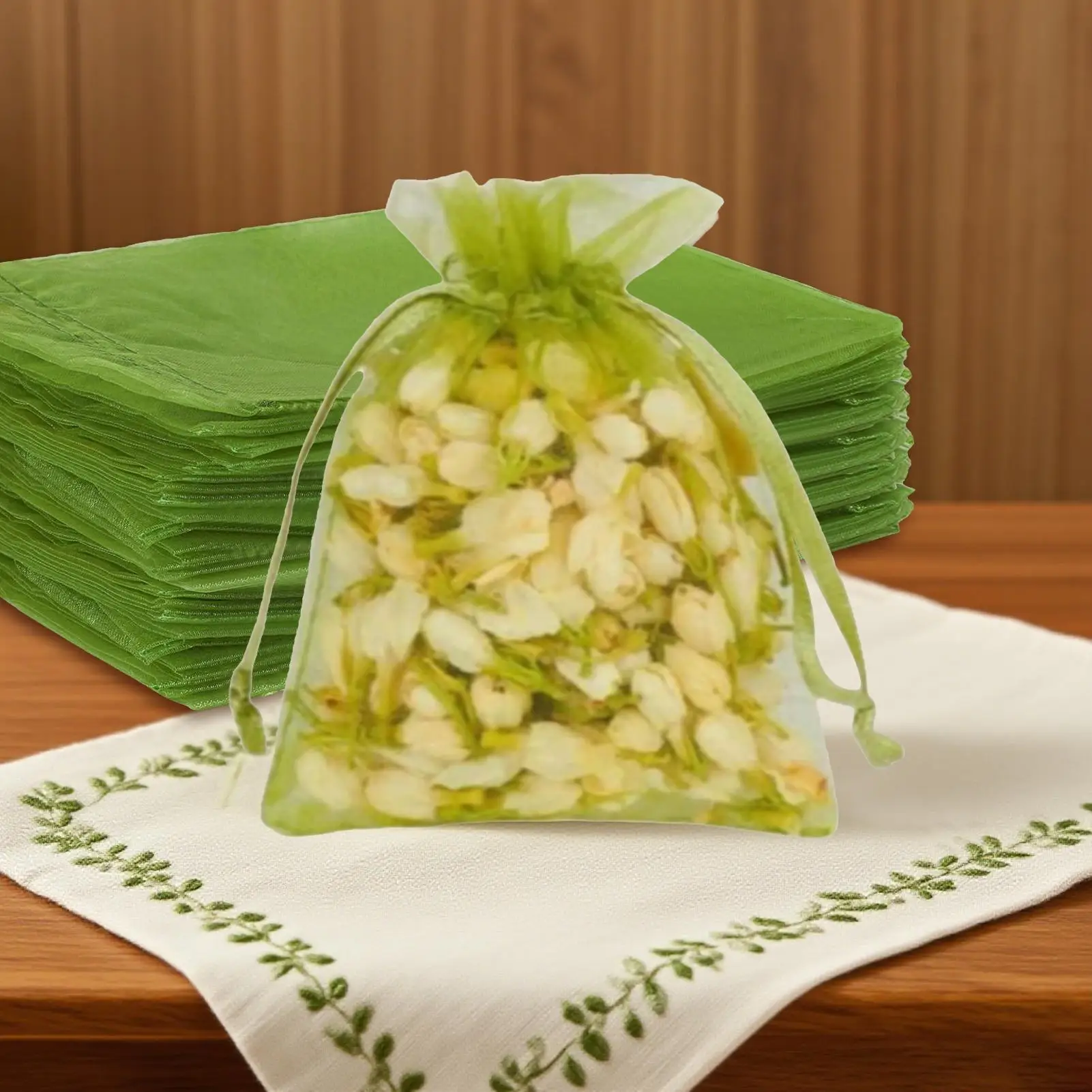 

Fruit Protection Bags 200 Pieces Drawstring Net Bag Garden Supplies For Food Outdoors Growing Planting Gathering Horticulture