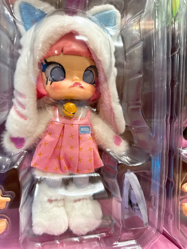 POPMART مولي بيكابو 1/8 سلسلة شخصيات الحركة صندوق أعمى ألعاب عصرية دمى تماثيل قطة سوداء ديكور المنزل نموذج سطح المكتب الهدايا