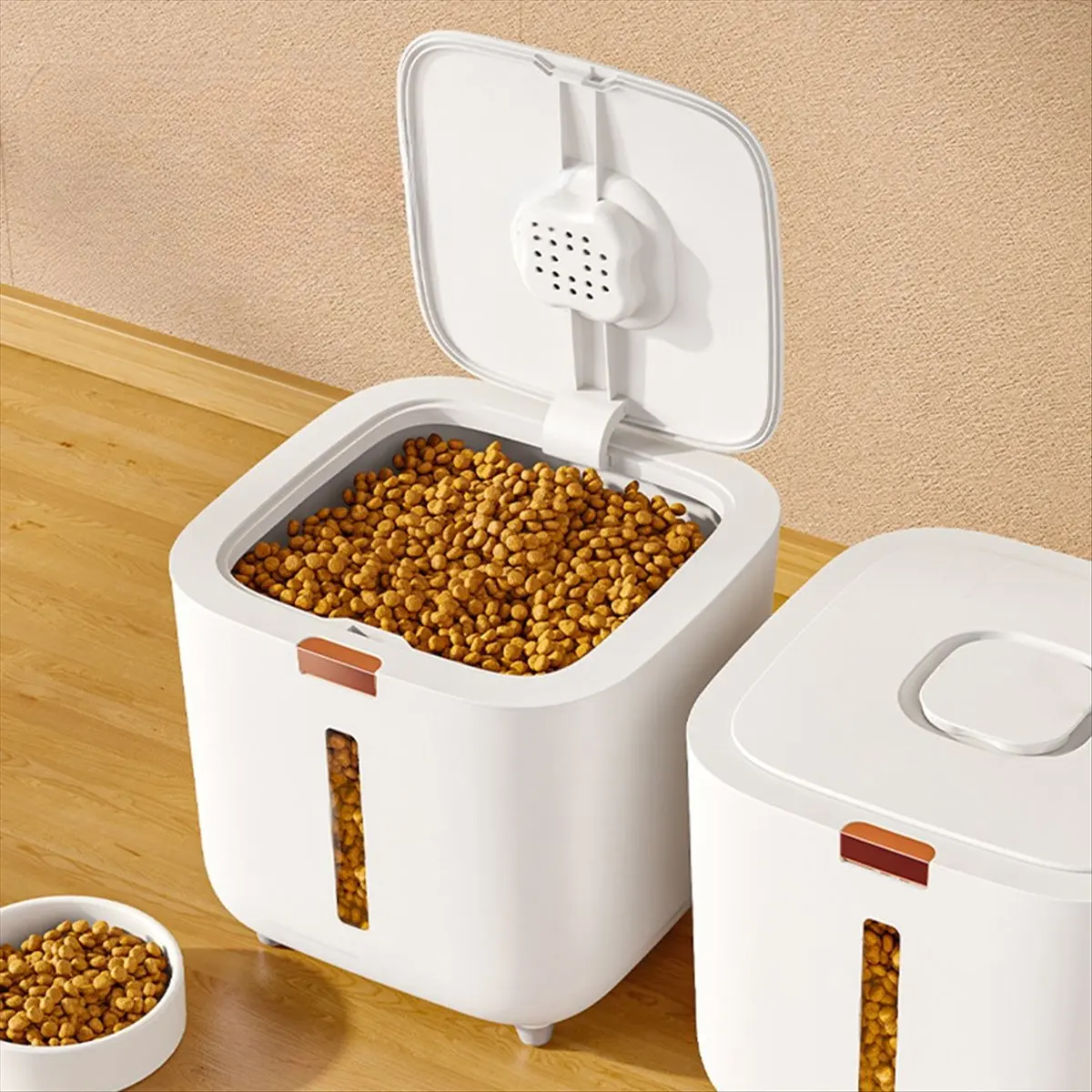 2026 Trend Dog Food Storage Bucket Pet Food Storage Bucket Food Seal Moisture-Proof Cat Dry Bucket Storage Box Pet Snacks Boxes