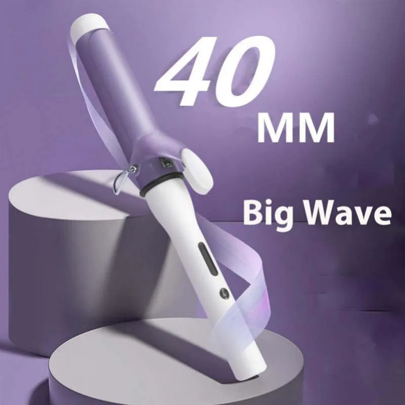 Women Professional 40mm Ceramic Fast Heating Curling Iron Hair Curler Big Wave Electric Curler Hair Hair Styling Tool 2