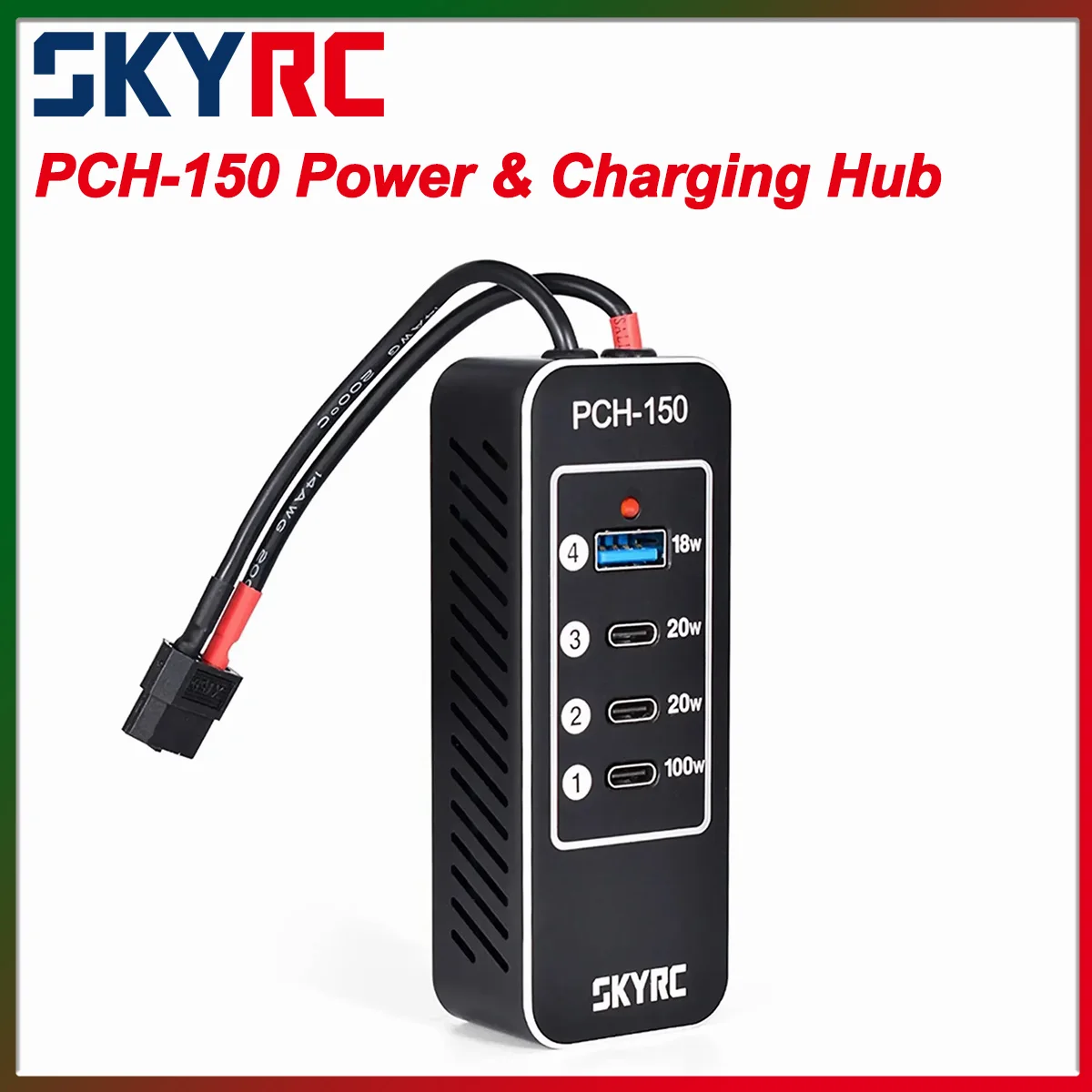 

SKYRC PCH-150 Power & Charging Hub 158W Compare with T1000 D200neo Charger Discharger SK-600148 SkyRC Accessories Parts