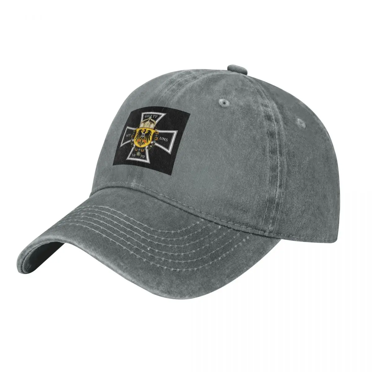 German 1870 Gott Mit Uns Iron Cross Fashion Baseball Cap Peaked Cap Men's Hat Women's Cap Sun Visor