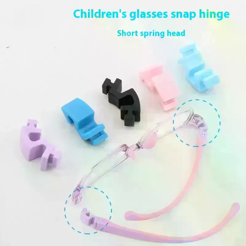 Silicone Glasses Legs Glasses Arm Anti-Slip Snap-on Eyeglasses Arm Replacement Multiple Color Silicone Glasses Legs Children's