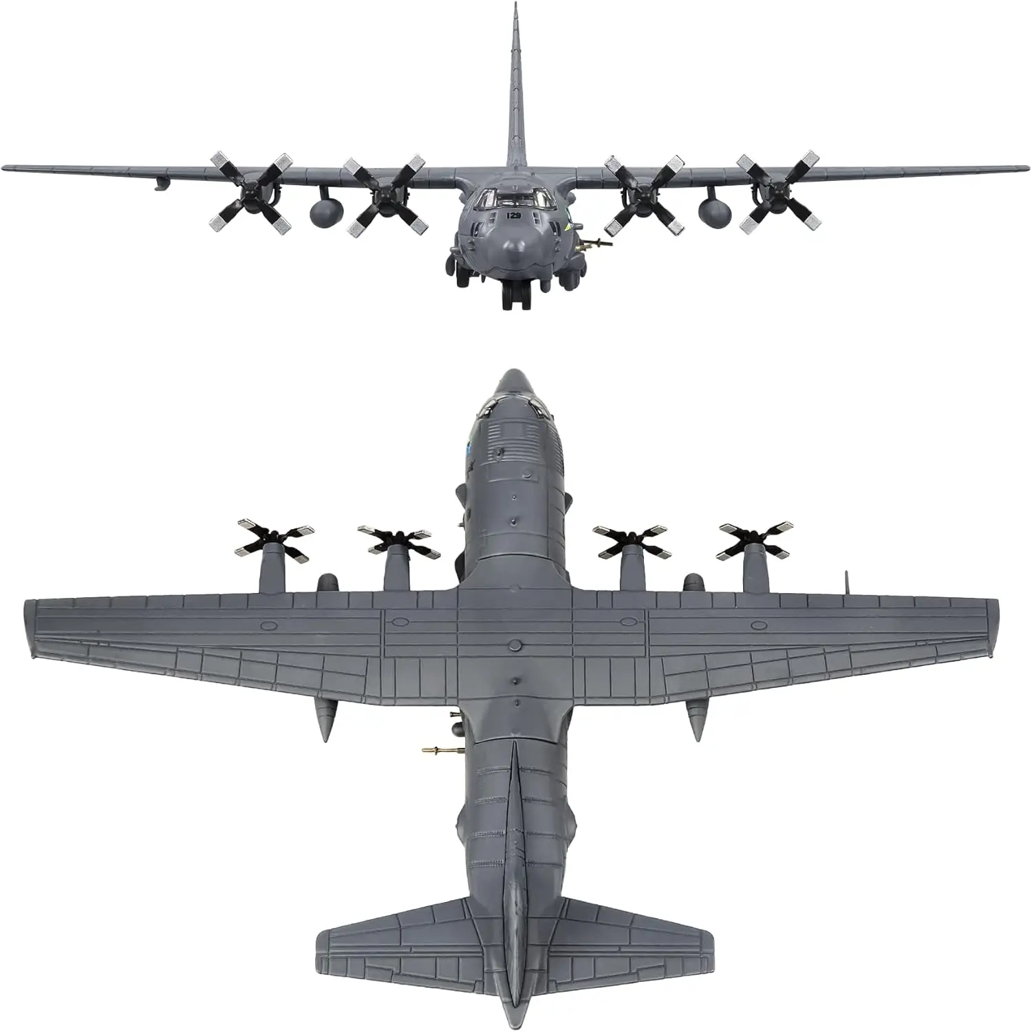 Fighter Jet Model 1/200 AC130 Attack Fighter Plane Model Diecast Military Airplane Model for Collection and Gift