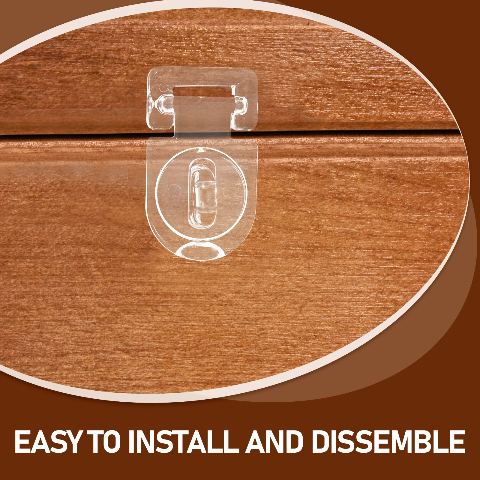 

10 Pcs Storage Box Accessories Latch Buckle Small Hasp Cabinet Mini Clasp Lock Jewelry Boxes Acrylic