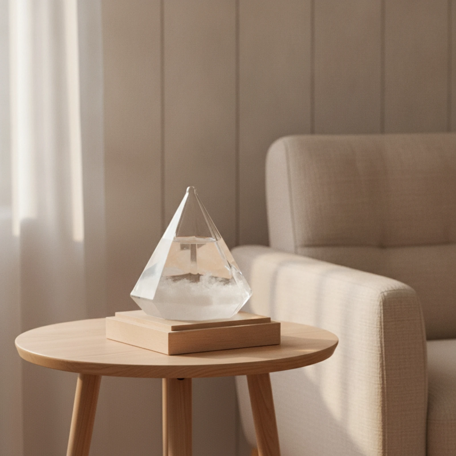Storm Glass Predicting Weather Forecast Bottle Teardrop Storm Glass Novelty Tabletop Decor Unique for Science Enthusiasts