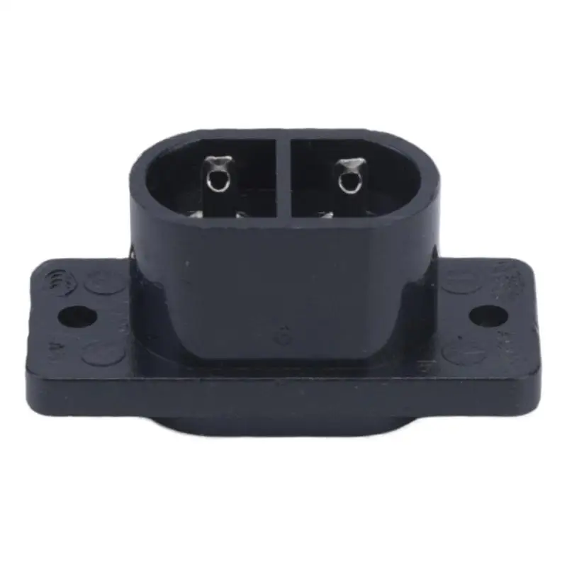Y1UB Practical C8 Panel Mount Plug Adapter Ensures Easy Handling 2.5A 2Pin Plug