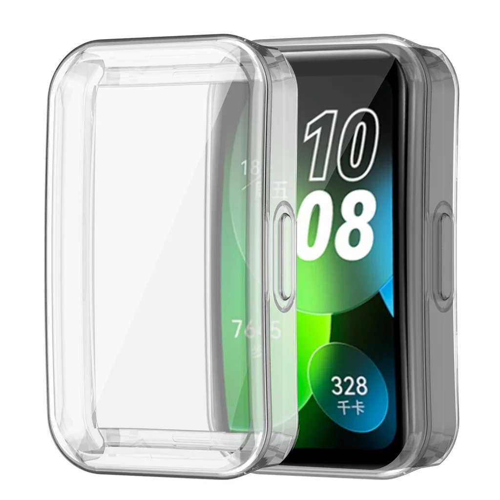 TPU Case Cover for Huawei band 9 8 Soft Electroplating Watch Screen Protector Frame Full Cover