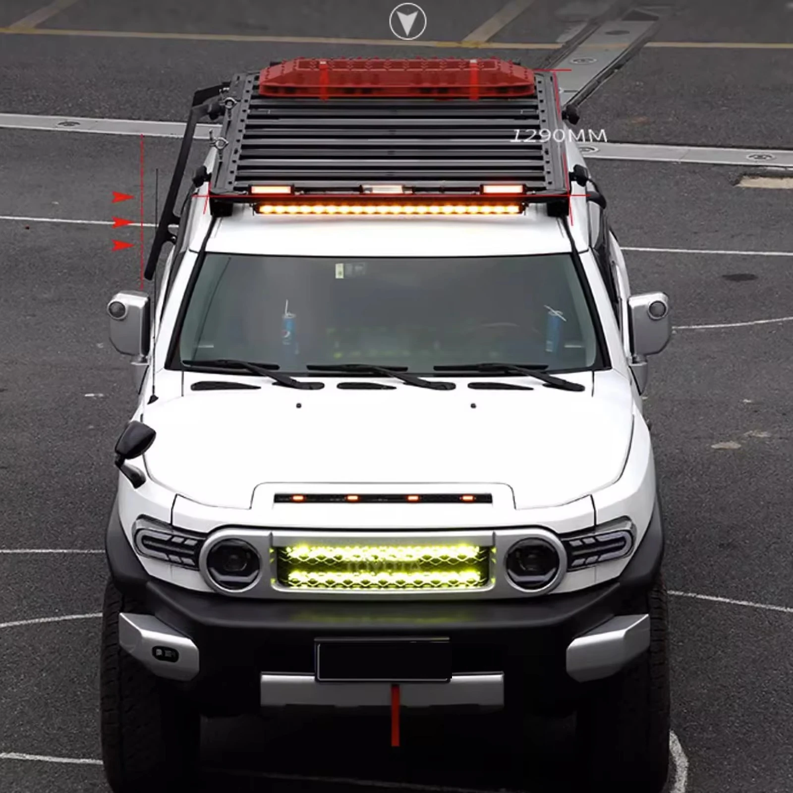 Rack 4x4 Accessories Cross Bars Car Roof Luggage Rack for FJ Cruiser Automotive Style Parts Feature Decoration Type