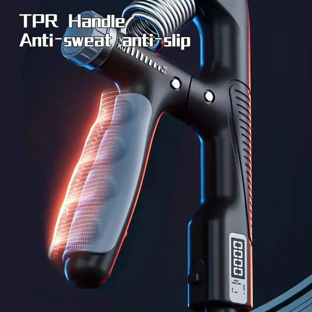 1/2Pcs 10-100KG Adjustment Smart Counting Hand Grip Spring Finger Pinch Wrist Expander Power Strengthening Pliers Fitness Tool - view 4