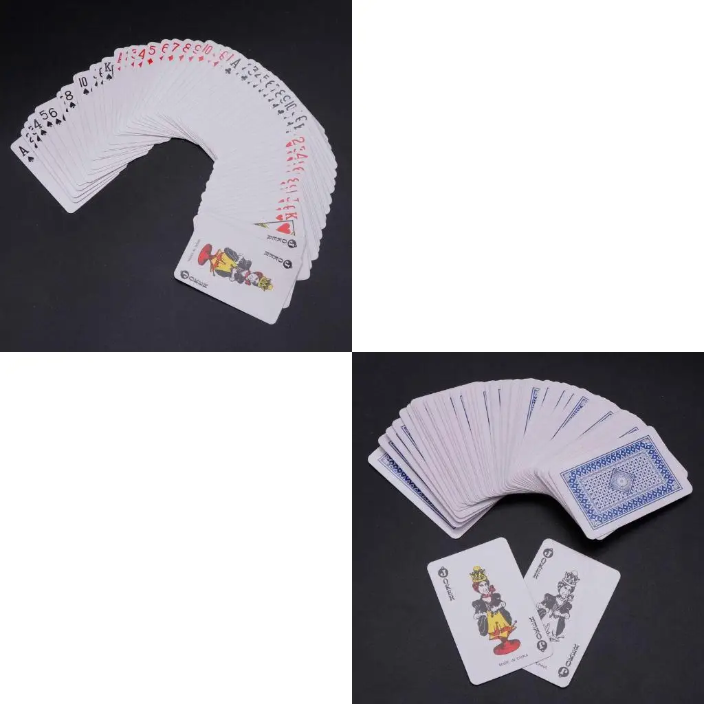 

Q39E 54Pcs Pattern Paper Playing Cards Standard Size Tricks Card Game