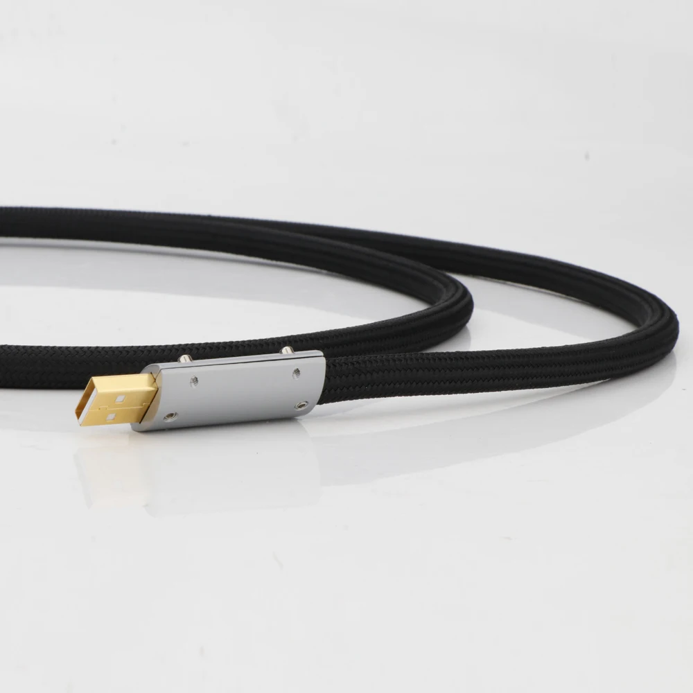 Monosaudio 純銀フォーミュラ USB AB A-B DAC 5Micro 金メッキ DAC デコーダ プリンタ データ USB2 Pro USB オーディオ ケーブル オーディオマニア