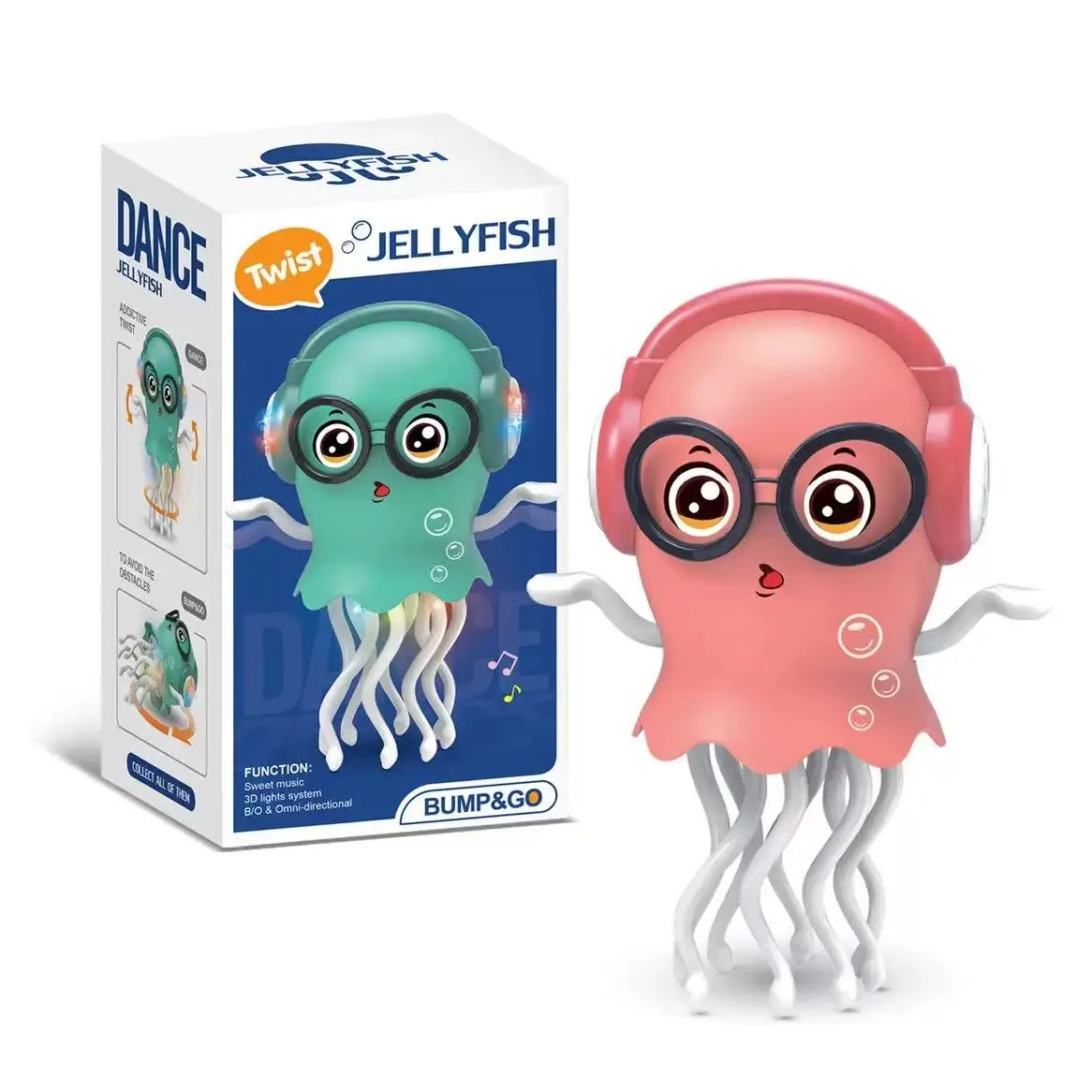 Magic Dancing Electric Jellyfish LED Music Octopus Child-Interactive Universal Toy
